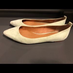 Madewell Mint Suede Flats